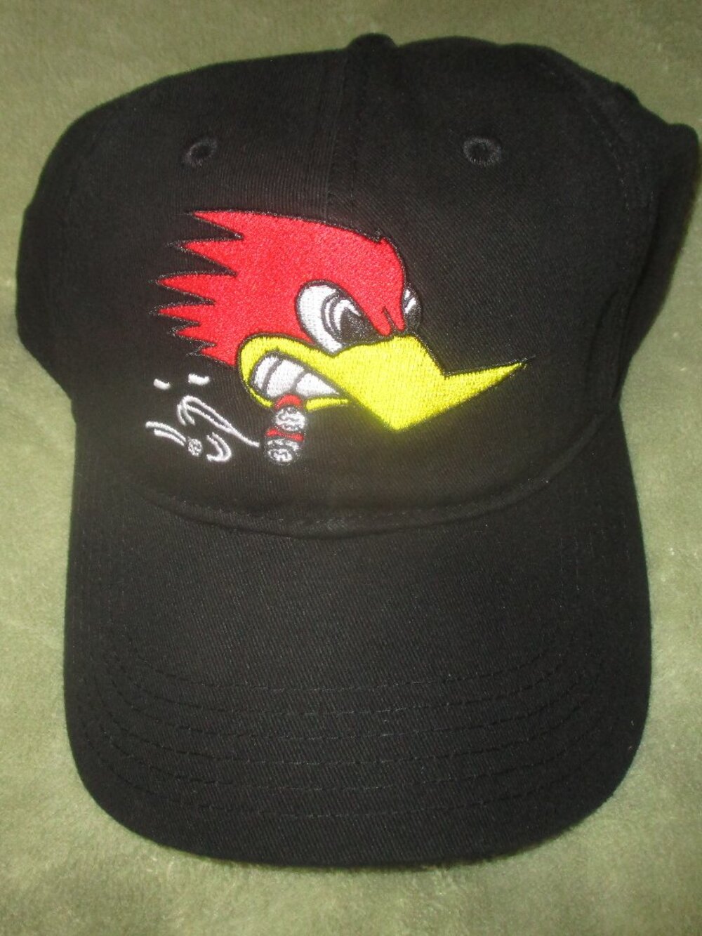 NWT CLAY SMITH "MR HORSEPOWER " STRAPBACK HAT Woody  Woodpecker
